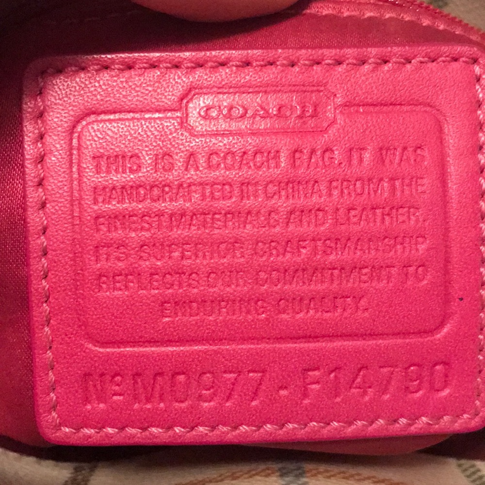 Coach Heritage Stripe Tattersall Tote - Picture 4 of 4
